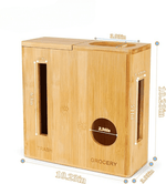 Porta Sacolas de Madeira Elegante