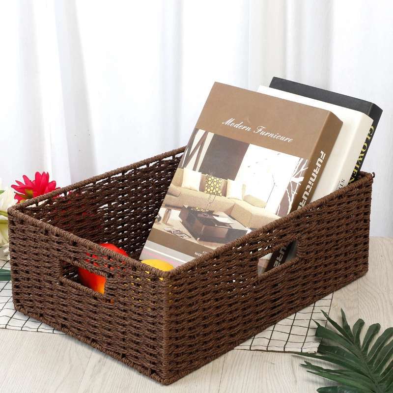 Caixa Organizadora Elegante de Rattan, Porta Revistas, Porta Livros, Caixa Organizadora, Casa Organizada, Caixa de Rattan, Caixa de Vime, Caixa Trancada, Caixa Elegante, Organização Elegante, Organização Domestica, Closet Organizado, Organizador de Mesa, Organizador de Estante, Loja Comprinha do Futuro