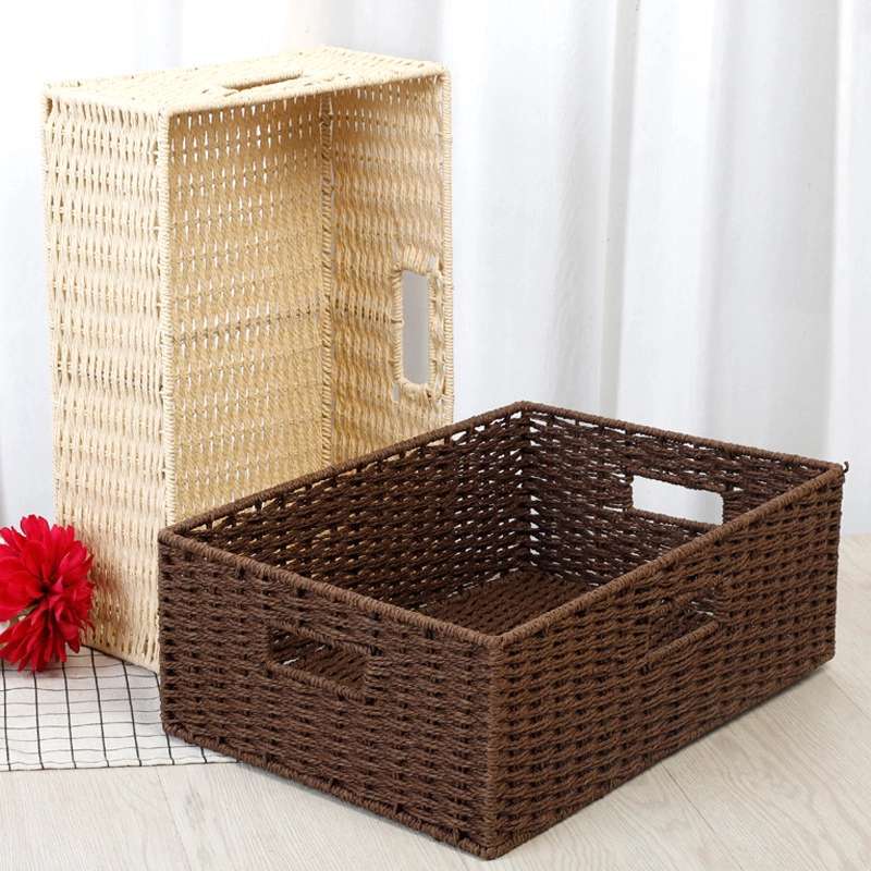 Caixa Organizadora Elegante de Rattan, Porta Revistas, Porta Livros, Caixa Organizadora, Casa Organizada, Caixa de Rattan, Caixa de Vime, Caixa Trancada, Caixa Elegante, Organização Elegante, Organização Domestica, Closet Organizado, Organizador de Mesa, Organizador de Estante, Loja Comprinha do Futuro