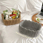 Cesto organizador de Corda de algodão 3 pçs