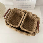 Cesto organizador de Corda de algodão 3 pçs