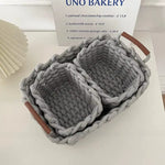 Cesto organizador de Corda de algodão 3 pçs