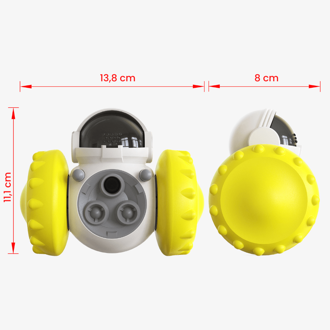 O Brinquedo Interativo Pet Roby, Alimentação Lenta para Pets, Brinquedo que Libera Petiscos, Brinquedo para Cães, Brinquedo para Gatos, Brinquedo com Base de Gravidade, Brinquedo Anti Stress, Loja Comprinha do Futuro