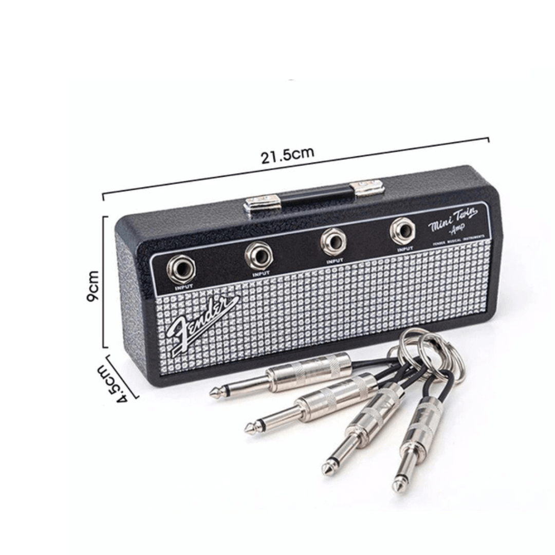 Porta Chaves Fender Jack, Porta-Chaves com Chaveiro, Porta-Chaves Rock n' Roll, Porta-Chaves de Parede, Porta-Chaves Nerd, Porta-Chaves Geek, Porta-Chaves Fender, Porta-Chaves Amplificador, Porta-Chaves, Organizador para Chaves, Chaveiro Amplificador, Acessório Chaveiro Fender, Porta-Chaves Vintage, Loja Comprinha do Futuro